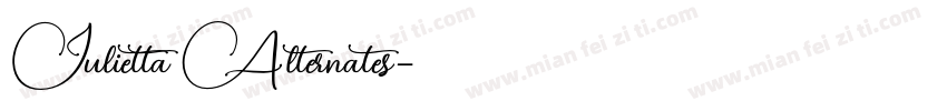 Julietta Alternates字体转换